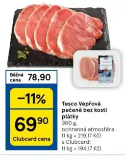 Tesco Tesco Vepřová pečeně bez kosti plátky nabídka