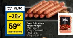 Tesco Tesco Grill Master Párečky na gril nabídka
