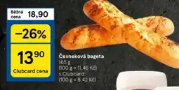 Tesco Česneková bageta nabídka