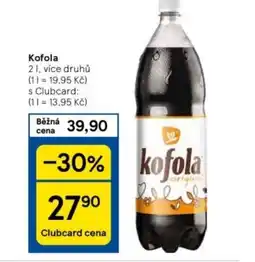 Tesco Kofola 2 l. nabídka