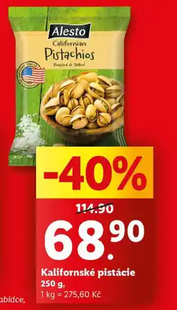 Lidl Kalifornské pistácie 250 g nabídka