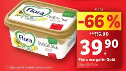 Lidl Flora margarín Gold nabídka