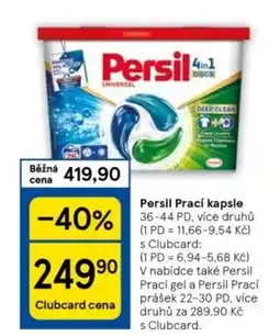 Tesco Persil Prací kapsle nabídka