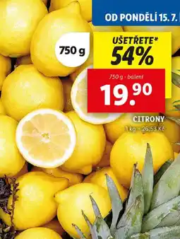 Lidl CITRONY nabídka