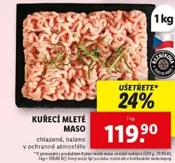 Lidl KUŘECÍ MLETÉ MASO nabídka