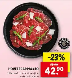 Lidl HOVĚZÍ CARPACCIO nabídka