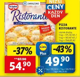Lidl PIZZA RISTORANTE nabídka