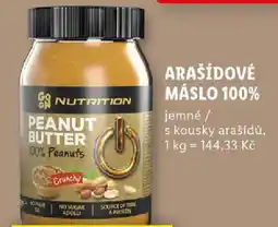 Lidl ARAŠÍDOVÉ MÁSLO 100% nabídka