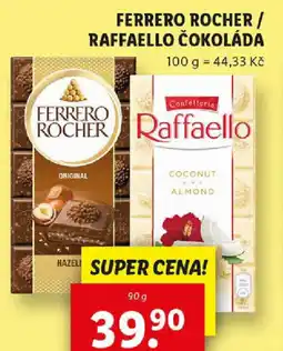 Lidl FERRERO ROCHER / RAFFAELLO ČOKOLÁDA nabídka