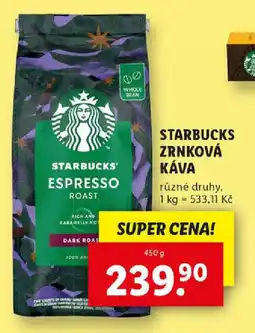 Lidl STARBUCKS ZRNKOVÁ KÁVA nabídka