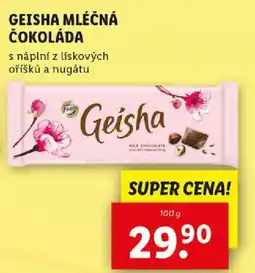 Lidl GEISHA MLÉČNÁ ČOKOLÁDA nabídka