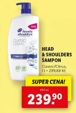 Lidl HEAD & SHOULDERS ŠAMPON nabídka