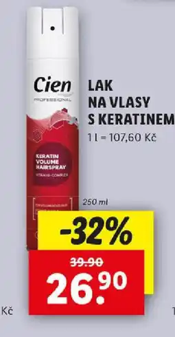 Lidl LAK NA VLASY S KERATINEM nabídka