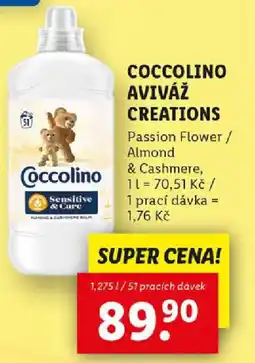 Lidl COCCOLINO AVIVÁŽ CREATIONS nabídka