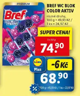 Lidl BREF WC BLOK COLOR AKTIV nabídka
