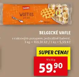 Lidl BELGICKÉ VAFLE nabídka