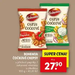 Lidl BOHEMIA ČOČKOVÉ CHIPSY nabídka
