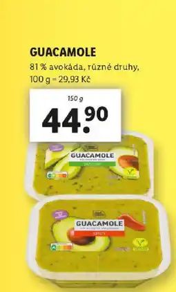 Lidl GUACAMOLE nabídka