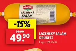 Lidl LÁZEŇSKÝ SALÁM DRŮBEŽÍ nabídka