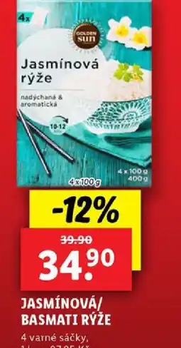 Lidl JASMÍNOVÁ/ BASMATI RÝŽE nabídka
