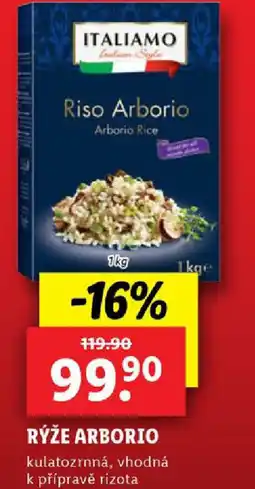 Lidl RÝŽE ARBORIO nabídka