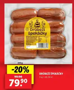 Lidl DRŮBEŽÍ ŠPEKÁČKY nabídka