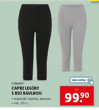 Lidl CAPRI LEGÍNY S BIO BAVLNOU nabídka