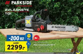 Lidl PARKSIDE PERFORMANCE Aku řetězová pila 40 V nabídka