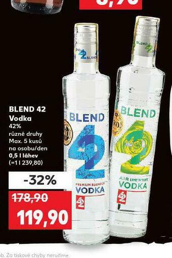 Kaufland Blend 42 vodka nabídka