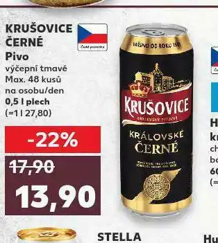 Kaufland Krušovice královské černé nabídka