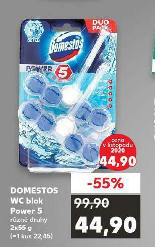 Kaufland Domestos wc blok power 5 nabídka