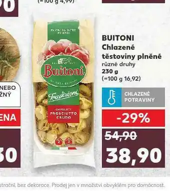 Kaufland Buitoni chlazené těstoviny plněné nabídka