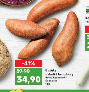 Kaufland Batáty - sladké brambory nabídka