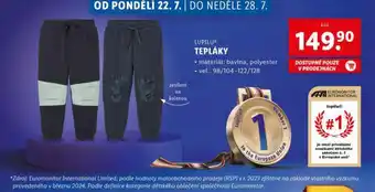 Lidl Tepláky nabídka