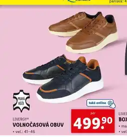Lidl Volnočasová obuv nabídka