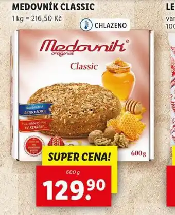 Lidl Medovník classic nabídka