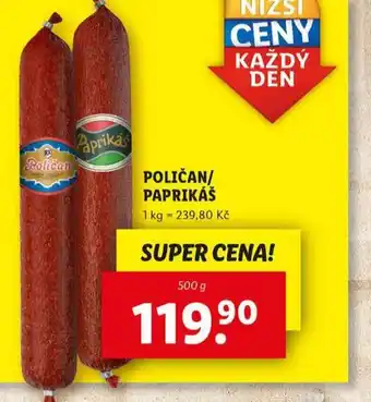 Lidl Paprikáš nabídka