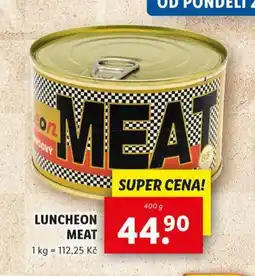 Lidl Luncheon meat nabídka