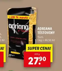 Lidl Adriana těstoviny nabídka
