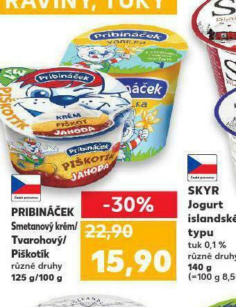 Kaufland Pribináček nabídka