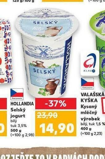 Kaufland Hollandia selský jogurt nabídka