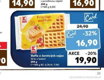 Kaufland Vafle z čerstvých vajec nabídka
