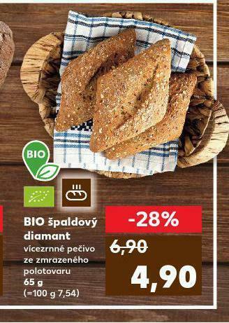 Kaufland Bio špaldový diamant nabídka