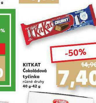 Kaufland Kitkat čokoládová tyčinka nabídka