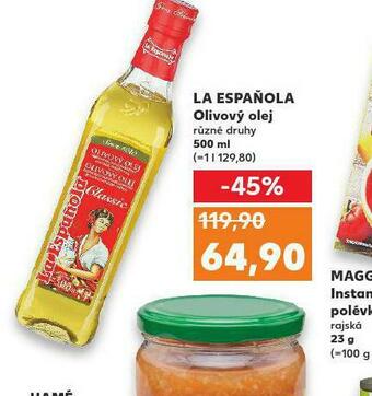 Kaufland La espaňola olivový olej nabídka