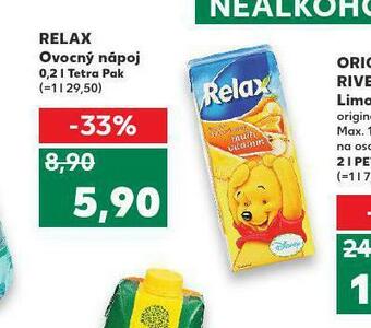 Kaufland Relax ovocný nápoj nabídka