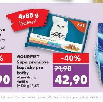 Kaufland Gourmet kapsičky pro kočky nabídka