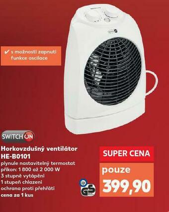 Kaufland Horkovzdušný ventilátor nabídka