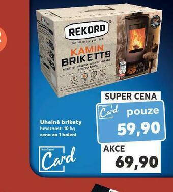Kaufland Uhelné brikety nabídka