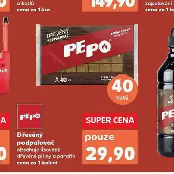 Kaufland Dřevěný podpalovač nabídka